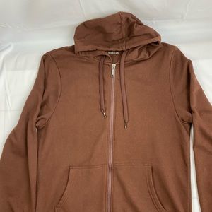 Logan & Martin- Ladies’ hoodie. Brown. Medium. 60% Cotton, 40% Polyester.